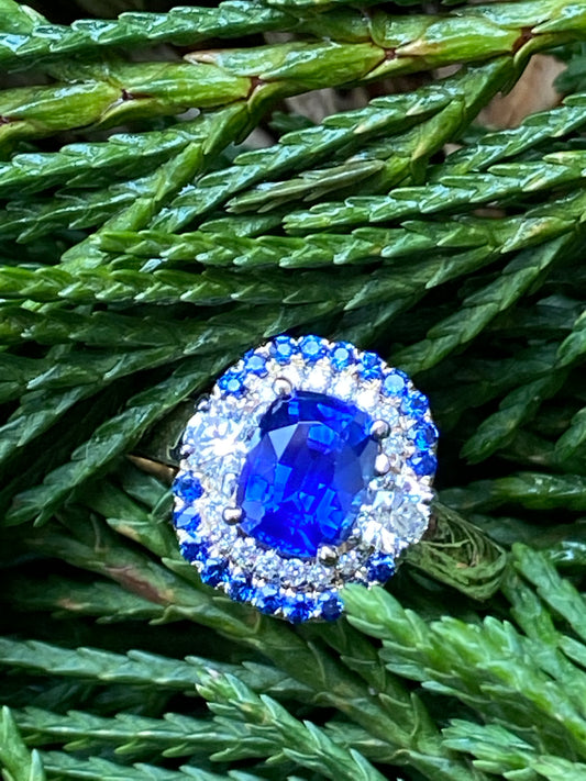 2.25 Blue Sapphire Ring