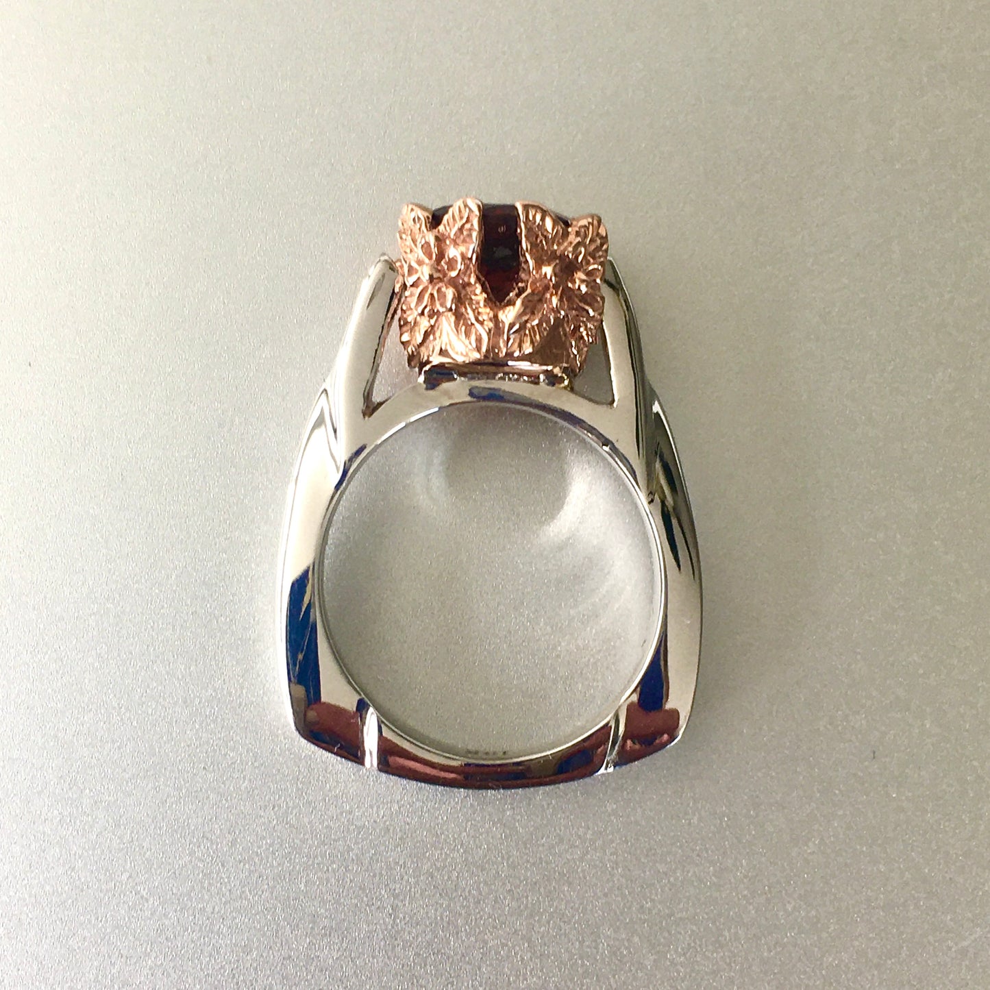 1.98 Flower Finger Rhodolite Garnet Ring