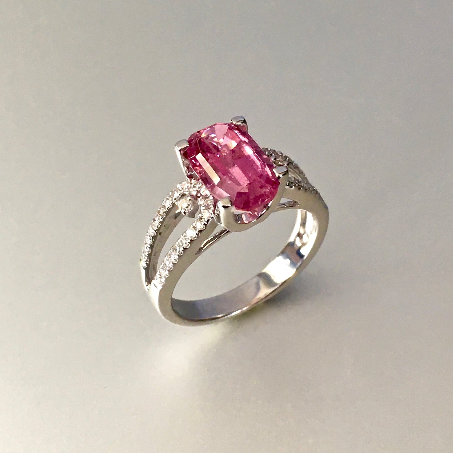 2.97 Pink Tourmaline Ring