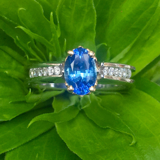 1.05 Blue Sapphire Ring