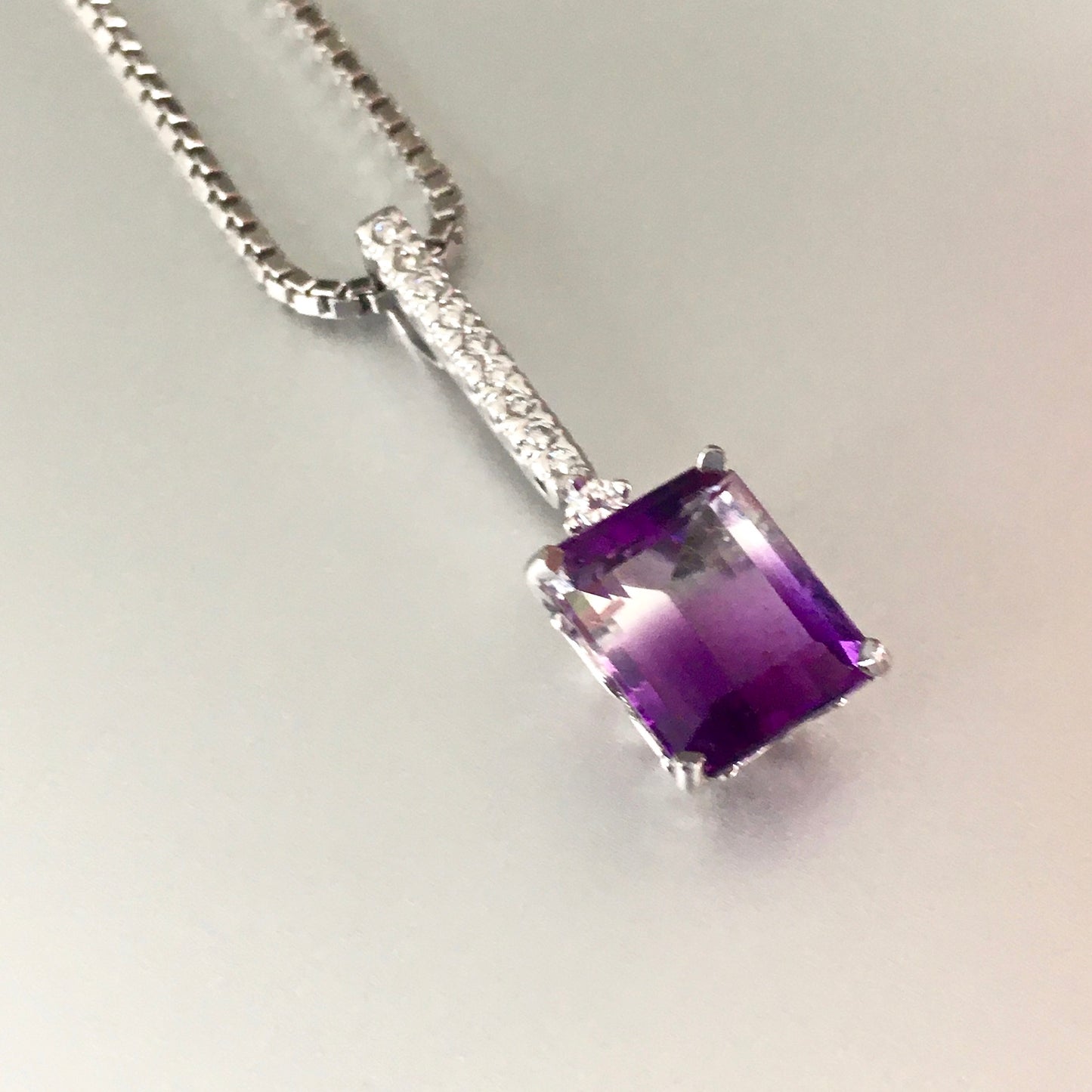 4.38 Bi-Color Amethyst Pendant