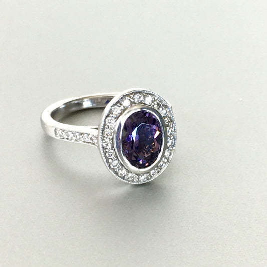 1.32 Purple Spinel Ring