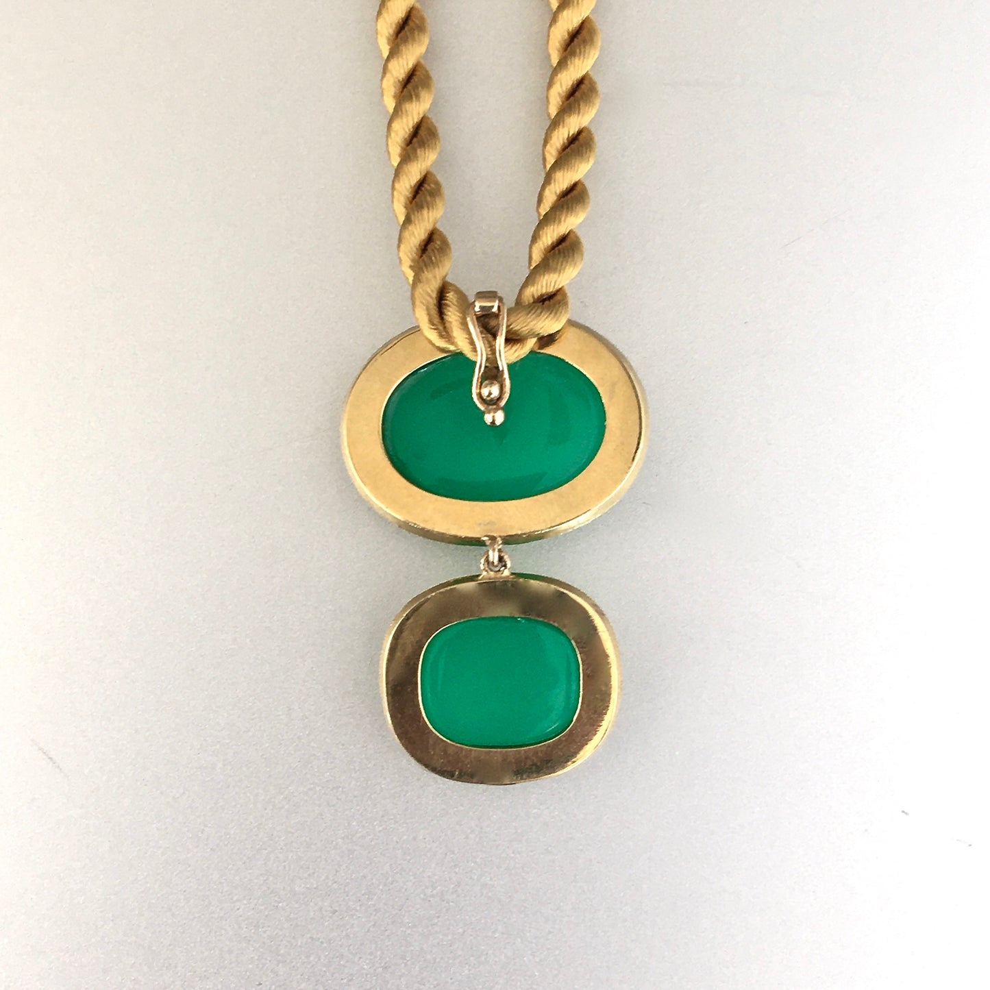 27 Green Chrysoprase Pendant