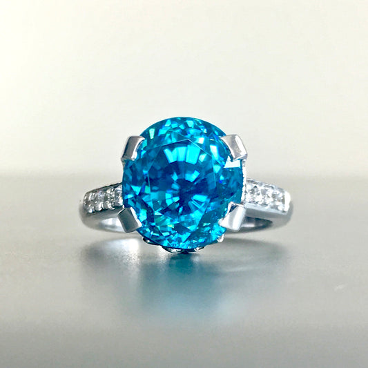 10.04 Blue Zircon Ring