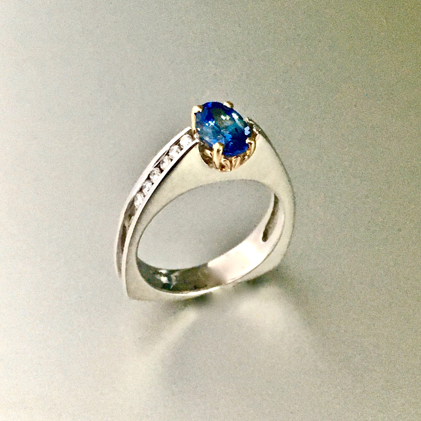 1.05 Blue Sapphire Ring