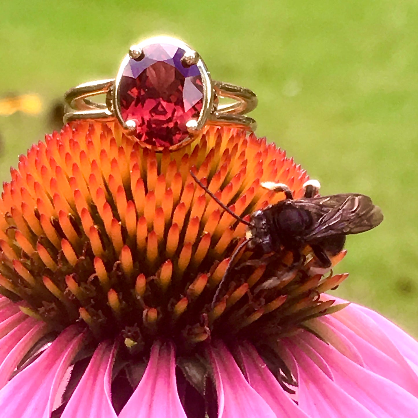 2.92 Red Garnet Ring