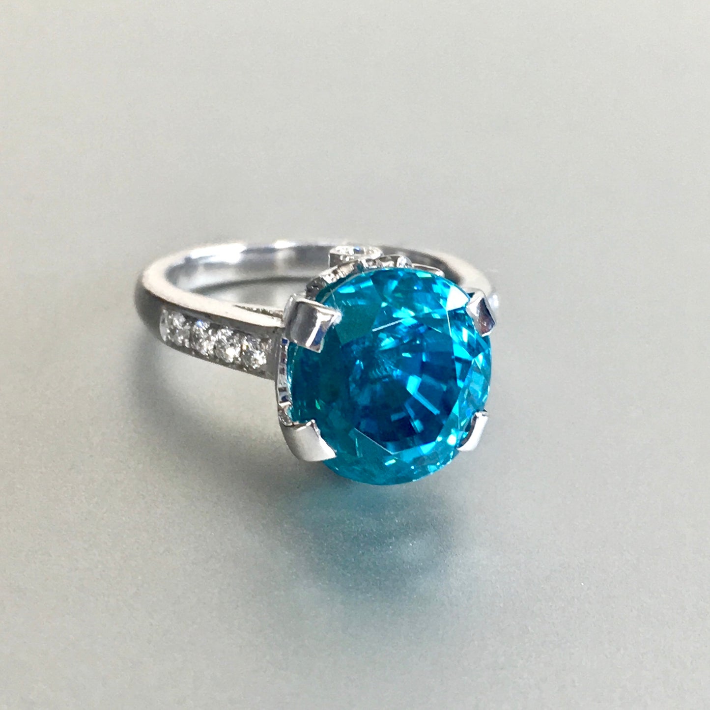 10.04 Blue Zircon Ring